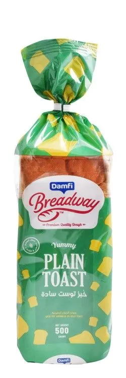 Breadway Sliced Plain Toast Bread - 500 Gr