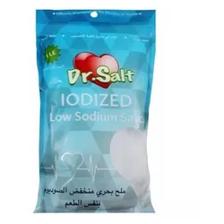 Dr. Salt Iodized Salt - Low Sodium, Calorie Free, Cholesterol Free, Fat Free, Sugar Free - 200 Gr