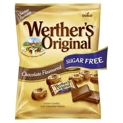 Storck Werthers Chocolate Flavoured Sugar Free Candies - 60 G