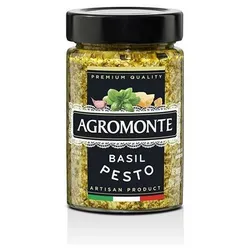 Agromonte Pesto Sauce With Basil And Garlic Ready Cooking Sauce - 200 Gm