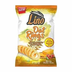 Lino Oat Rings Snacks With Cheddar Cheese - 60 Gm
