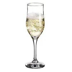 Pasabahce Tulipe Glass Champagne Flute Set Transparent - 6 Pieces
