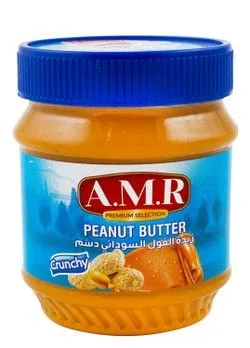 Amr Crunchy Peanut Butter - 340 Gr