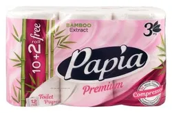 Papia Premium Toilet Rolls 3Ply - 12 Per Pack