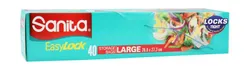 Sanita Easylock Large Food Storage Bags (26.8X27.3Cm) - 40 Per Pack
