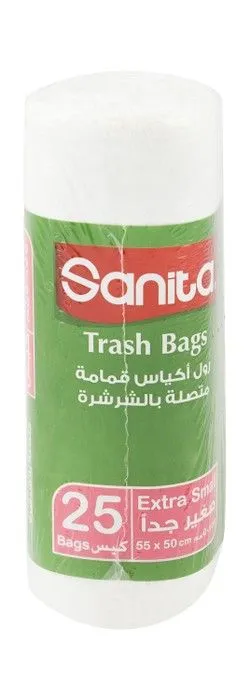 Sanita Xs Trash Bags (55X50Cm) - 25 Per Pack
