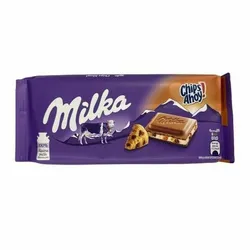 Milka Chocolate W/Milk +Ahoy Chips - 100G