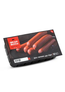 Mitco Beef Hot Dog, 12 Pieces - 1 Kg