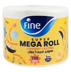Fine Super Mega Kitchen Towel Roll 2Ply - 750 Tissues