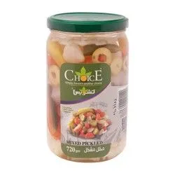 Choice Natural Mixed Pickles - Coloring Free, Vegetarian - 720 Gr
