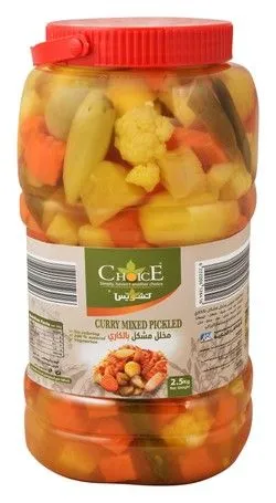 Choice Mixed Curry Pickle - Vegetarian, Coloring Free - 2.5 Kg