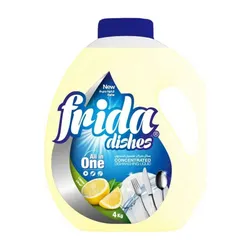 Frida Dishwashing Liquid With Lemon Scent - 4Kg