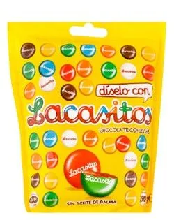 Lacasitos Milk Chocolate Bites Coated With Colored Sugar - 190 Gr