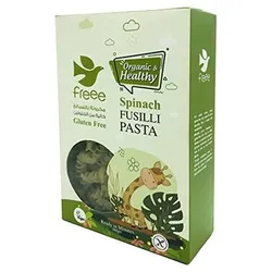 Freee Organic Vegan Fusilli Pasta With Spinach - Gluten Free - 200 Gr
