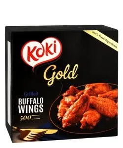 Koki Gold Frozen Grilled Buffalo Wings - Gmo Free - 500 Gr
