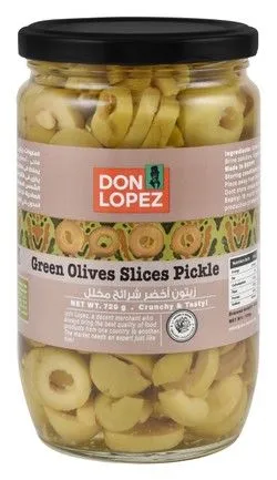 Don Lopez Sliced Green Olives In Brine - 720 Gr