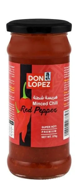 Don Lopez Minced Chili Red Pepper - 370 Gr