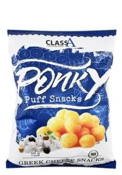 Class A Ponky Greek Cheese Puff Snack - 60 Gr