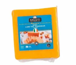 Saluti Low Fat White Cheddar Cheese - Kg
