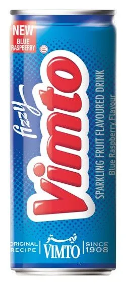 Vimto Fizzy Sparkling Blue Raspberry Drink - 250 Ml