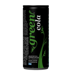 Green Cola Soft Drink Can - 330 Ml