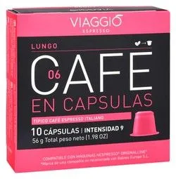 Viaggio Espresso Lungo Coffee Capsules - 10 Capsules