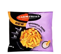Farm Frites Frozen Spoonful Fries - Trans Fat Free, Gluten Free, Preservatives Free - 500 Gr