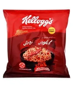 Kellogg's Jumbo Instant Noodles Hot & Spicy Flavor - 100 Gr