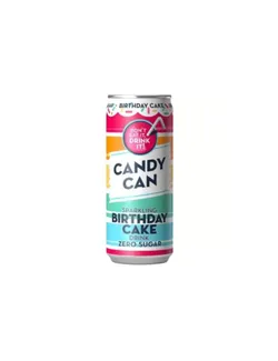 Candy Can Sparkling Drink With Birthday Cake - 330Ml