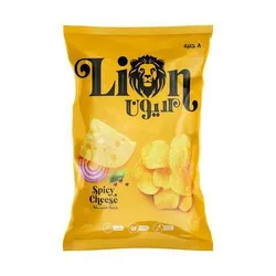 Lion Spicy Cheese Potato Chips - 95-105 Gm