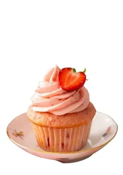 Twin Cup Cake Filled With Strawberry Cream - 58-64G