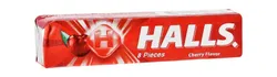Halls Hard Candy Cherry Flavor (8 Pieces) - 22.4 Gr