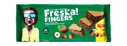 Freska Fingers Wafer Filled With Cocoa & Hazelnut Cream - 10 Per Pack
