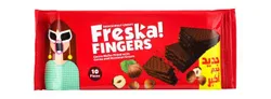 Freska Fingers Cocoa Wafer Filled With Cocoa & Hazelnut Cream - 10 Per Pack