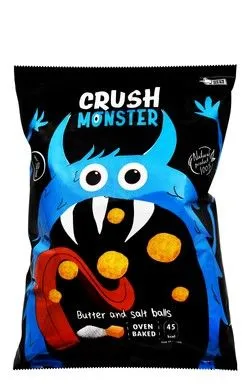 Crush Monster Butter & Salt Corn Balls - 50 Gr