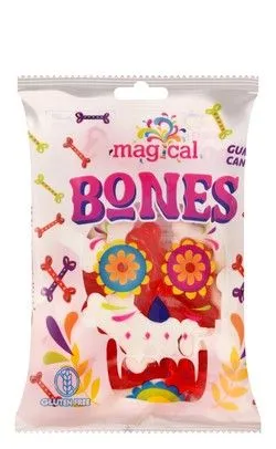 Magical Bones Gummy Candies - Gluten Free, Lard Free - 80 Gr