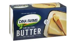 Dina Farms Unsalted Butter - Fat Free, Preservatives Free - 400 Gr