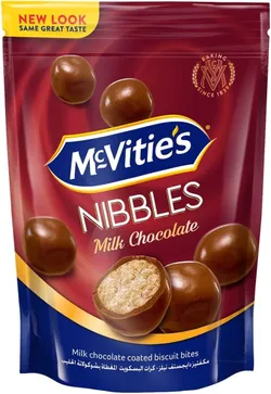 Mcvities Nibbles Biscuit Coated With Milk Chocolate - 110G