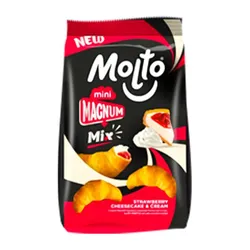 Molto Magnum Mini Croissant With Strawberry Cheesecake And Cream - 77.89G