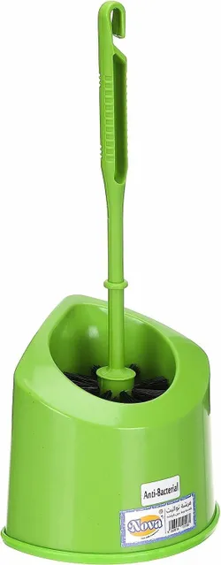 Nova Antibacterial Corner Toilet Brush Set - One Piece
