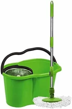Nova Spin Bucket With Antibacterial Mop - One Piece