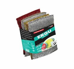 Vexlon Ergu Mesh Sponge, 4 Piece - (Assorted)
