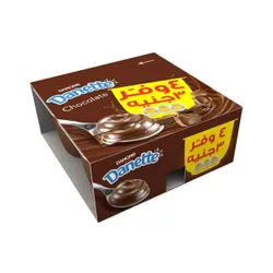 Danone Danette Chocolate, 100G - 4 Pieces -