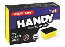 Vexlon Handy Antibacterial Green & Yellow Sponge Scourer