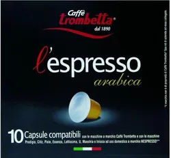 Trombetta Espresso Arabica Coffe Capsules - 55G