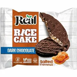 Real Rice Cake With Dark Chocolate And Caramel - 15G