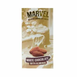 Marvel White Chocolate With Almonds - 90 Grams