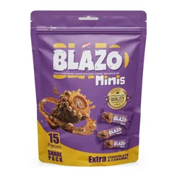 Novy Blazo Wafer Choco Filled Coated With Peanuts, Caram Chocolat