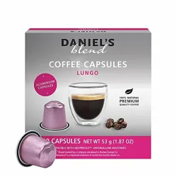 Daniel's Lungo Coffee Capsules Intensity9 - 10Pieces