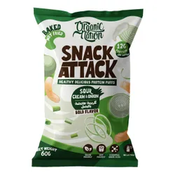Organic Nation Snack Attack Protein Puffs With Sour Cr - 60G